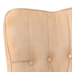 Chaise à oreilles Crème Toile 