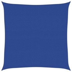 Voile d'ombrage 160 g/m² carré bleu 7x7 m PEHD 