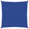 Voile d'ombrage 160 g/m² carré bleu 7x7 m PEHD 