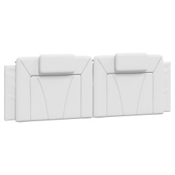 Lit avec matelas blanc 160x200 cm similicuir 