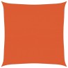 Voile d'ombrage 160 g/m² carré orange 7x7 m PEHD 