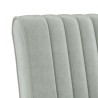 Fauteuil sans accoudoirs gris clair velours 