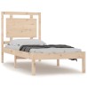 Cadre de lit sans matelas 75x190 cm bois massif 