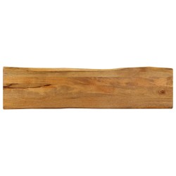 Dessus de table 160x40x2,5 cm bord vivant bois massif manguier 