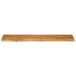 Dessus de table 160x40x2,5 cm bord vivant bois massif manguier 