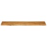 Dessus de table 160x40x2,5 cm bord vivant bois massif manguier 