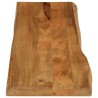 Dessus de table 160x40x2,5 cm bord vivant bois massif manguier 