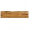 Dessus de table 160x40x2,5 cm bord vivant bois massif manguier 