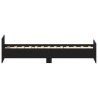 Cadre de lit sans matelas chêne noir 75x190 cm bois ingénierie 