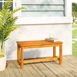 Banc de jardin 80x35x45 cm bois massif d'acacia 