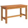 Banc de jardin 80x35x45 cm bois massif d'acacia 