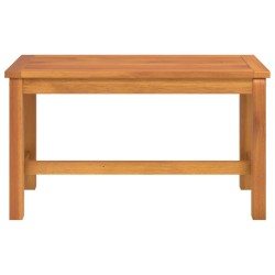 Banc de jardin 80x35x45 cm bois massif d'acacia 