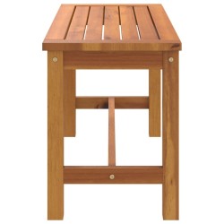 Banc de jardin 80x35x45 cm bois massif d'acacia 