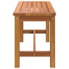 Banc de jardin 80x35x45 cm bois massif d'acacia 