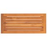 Banc de jardin 80x35x45 cm bois massif d'acacia 