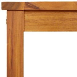 Banc de jardin 80x35x45 cm bois massif d'acacia 