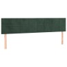 Tête de lit à LED Vert foncé 200x5x78/88 cm Velours 