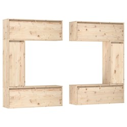 Meubles TV 6 pcs Bois massif de pin 