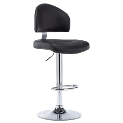 Tabouret de bar Noir Similicuir 