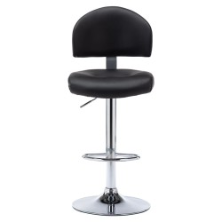 Tabouret de bar Noir Similicuir 