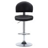 Tabouret de bar Noir Similicuir 