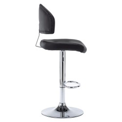 Tabouret de bar Noir Similicuir 