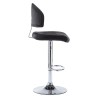 Tabouret de bar Noir Similicuir 