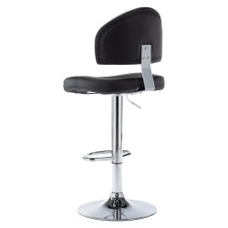 Tabouret de bar Noir Similicuir 