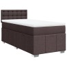 Sommier à lattes de lit avec matelas Marron foncé 90x190 cm 