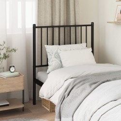 Tête de lit métal noir 80 cm 