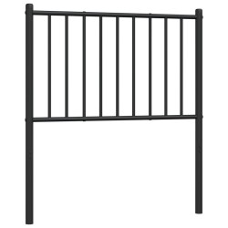 Tête de lit métal noir 80 cm 