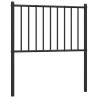 Tête de lit métal noir 80 cm 