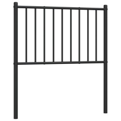 Tête de lit métal noir 80 cm 