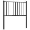 Tête de lit métal noir 80 cm 