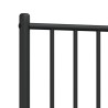 Tête de lit métal noir 80 cm 