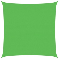 Voile d'ombrage 160 g/m² Vert clair 7x7 m PEHD 