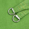 Voile d'ombrage 160 g/m² Vert clair 7x7 m PEHD 