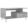 Table basse Gris béton 90x49x45 cm Bois d'ingénierie 