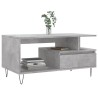 Table basse Gris béton 90x49x45 cm Bois d'ingénierie 