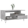 Table basse Gris béton 90x49x45 cm Bois d'ingénierie 