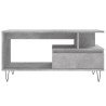 Table basse Gris béton 90x49x45 cm Bois d'ingénierie 