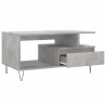 Table basse Gris béton 90x49x45 cm Bois d'ingénierie 