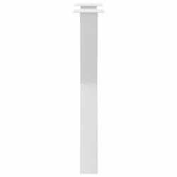 Pieds de table à manger en forme de X, 2 pièces, blanc, 50 x (72-73) cm, acier 