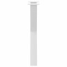 Pieds de table à manger en forme de X, 2 pièces, blanc, 50 x (72-73) cm, acier 