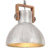 Lampe suspendue industrielle 25 W Argenté Rond 40 cm E27 