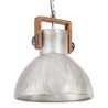 Lampe suspendue industrielle 25 W Argenté Rond 40 cm E27 
