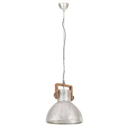 Lampe suspendue industrielle 25 W Argenté Rond 40 cm E27 