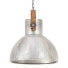 Lampe suspendue industrielle 25 W Argenté Rond 40 cm E27 