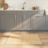 Tapis rectangulaire naturel clair 80x100 cm bambou 