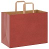 Sacs en papier 50 pcs avec poignées rouge 32x17x25 cm 